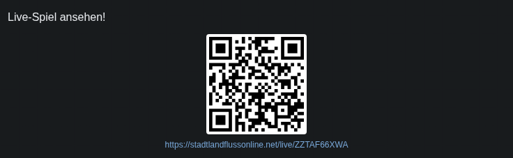 QR-Code für Zuschauer